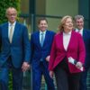 Bereits nach dem wichtigen Koalitionsausschuss von Anfang Juli verbreiteten die Koalitionsspitzen Optimismus. (Archivfoto)