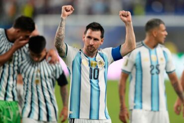 Messi jubelte - aber erst nach einem harten Stück Arbeit und einer Verlängerung gegen Kap Verde.