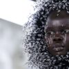 Blickfang auf der Pariser Modewoche: Ein Model präsentiert eine Kreation von Celia Kritharioti.