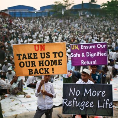 Rohingya-Flüchtlinge leben teils seit Jahrzehnten in Bangladesch (Archivbild)