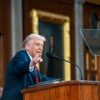 Donald Trumps Rede zur Lage der Nation im Februar gehört zu den Auftritten, an denen sich der Mann hinter seinem Teleprompter bereichert haben soll. (Archivbild)