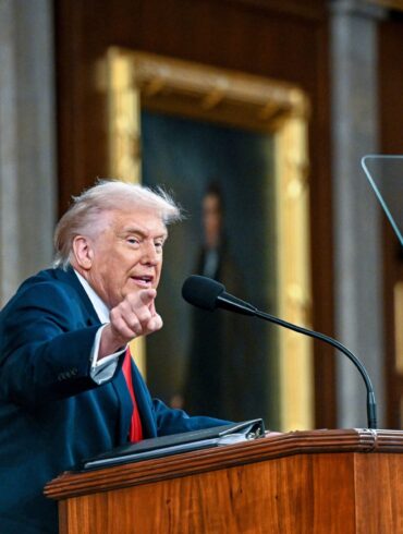 Donald Trumps Rede zur Lage der Nation im Februar gehört zu den Auftritten, an denen sich der Mann hinter seinem Teleprompter bereichert haben soll. (Archivbild)