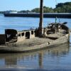 Geisterschiff im Rhein - Niedrigwasser