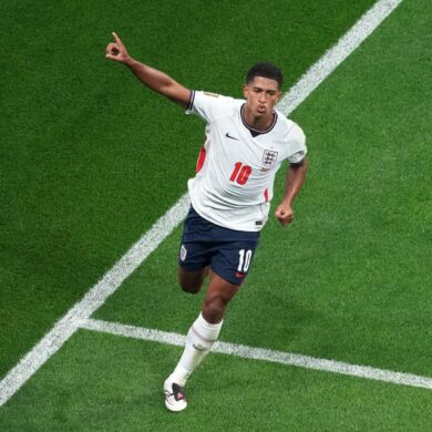Jude Bellingham schoss zwei Tore für England.