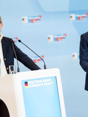 Alice Weidel und Tino Chrupalla stellen sich als AfD-Führungsduo zur Wiederwahl. (Archivbild)