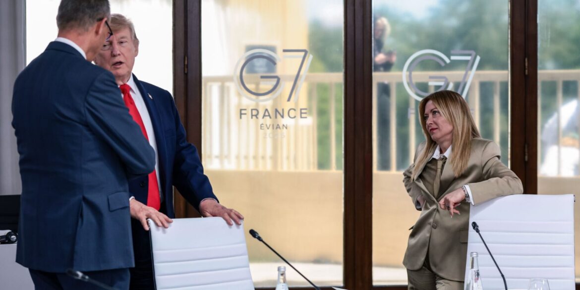 Beim G7-Gipfel in Évian gelang es den Europäern, Trump bei Laune zu halten - beim Nato-Gipfel könnte das schwieriger werden. (Archivbild)