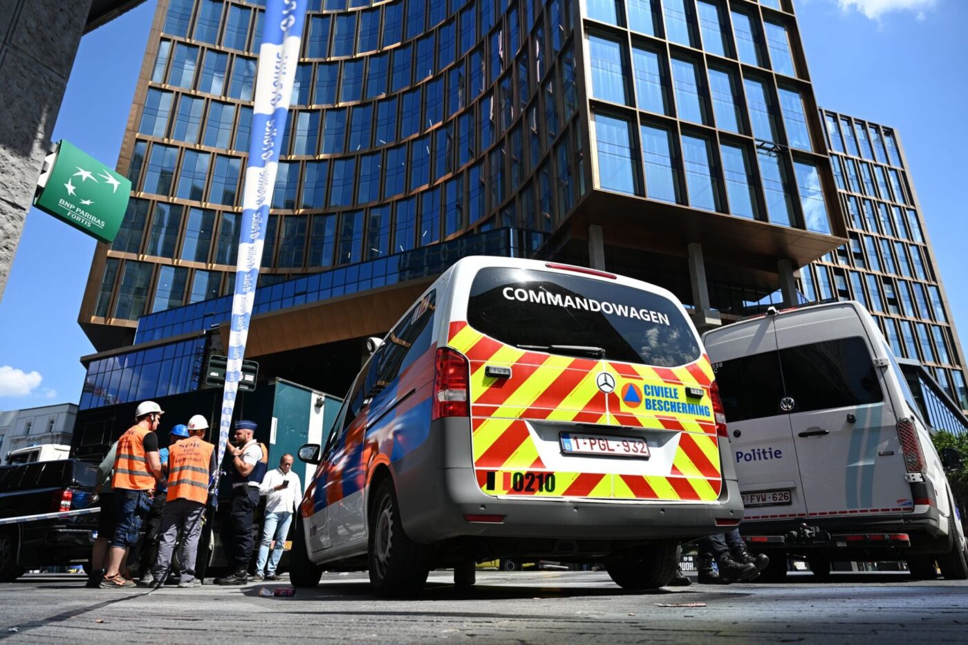 Das Gebäude in der Brüsseler Innenstadt wird umgebaut.