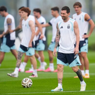 WM 2026 - Messi und Co beim Training vor dem WM-Finale.