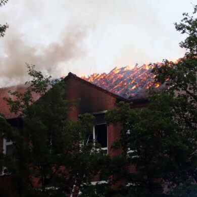 In einem Krankenhaus in Ludwigslust ist ein Feuer ausgebrochen.
