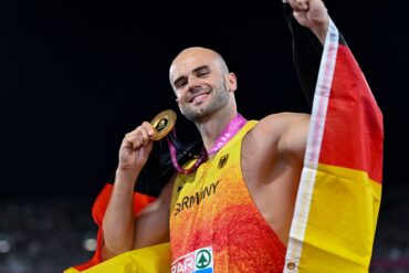 Europameister im letzten Versuch: Julian Weber.