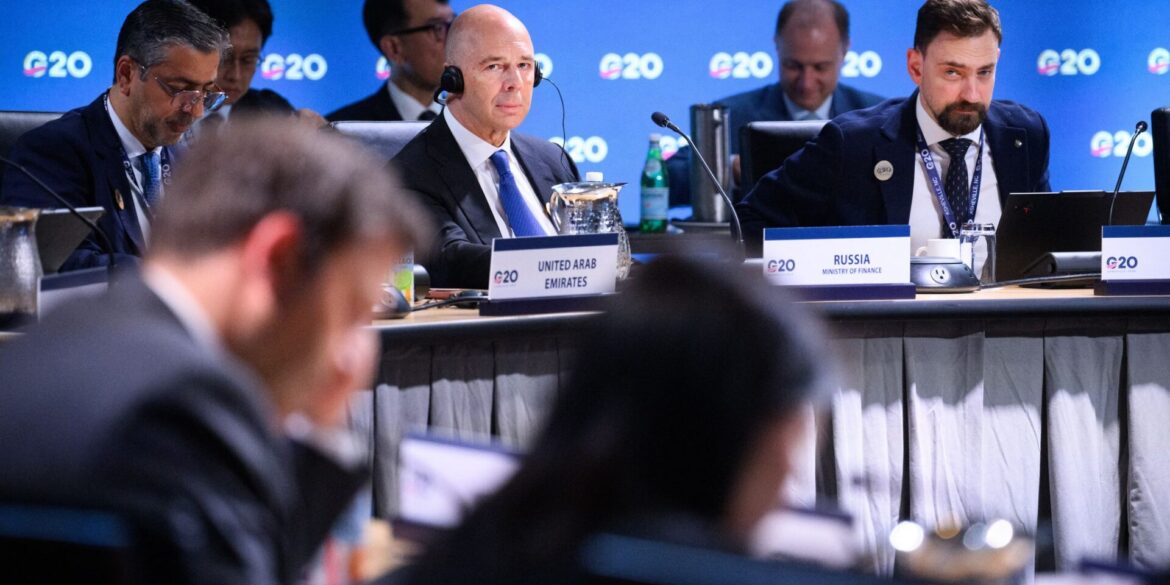 In der Runde der G20-Finanzminister sitzt erstmals wieder ein russischer Minister.
