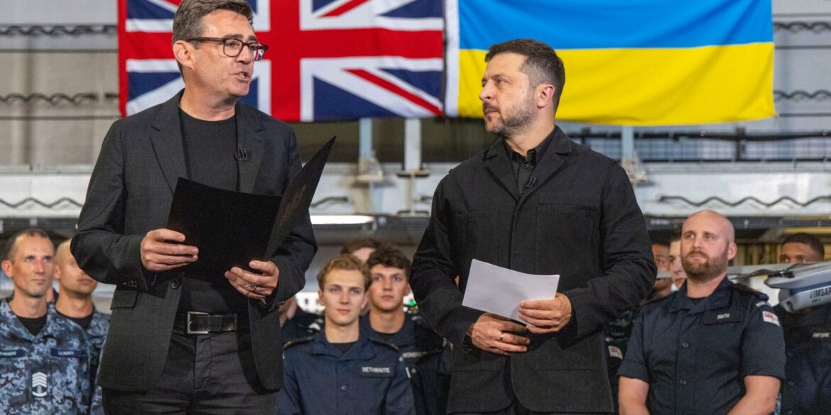 Der ukrainische Präsident Selenskyj war für Premier Burnham der erste Staatsgast nach dessen Amtsübernahme. (Archivbild)