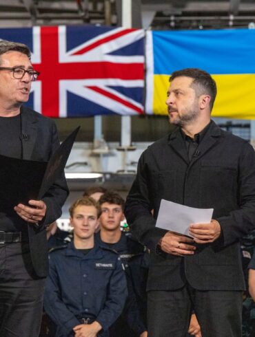 Der ukrainische Präsident Selenskyj war für Premier Burnham der erste Staatsgast nach dessen Amtsübernahme. (Archivbild)