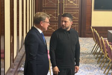 Präsident Selenskyj dankte Wadephul für die deutsche Hilfe.