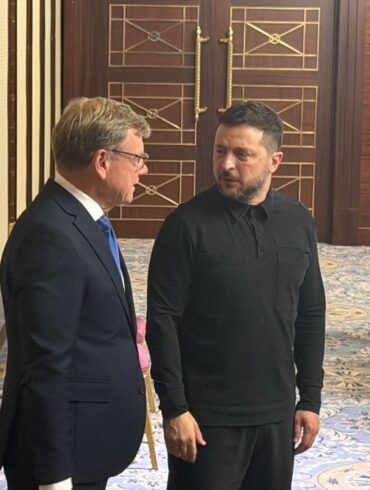 Präsident Selenskyj dankte Wadephul für die deutsche Hilfe.