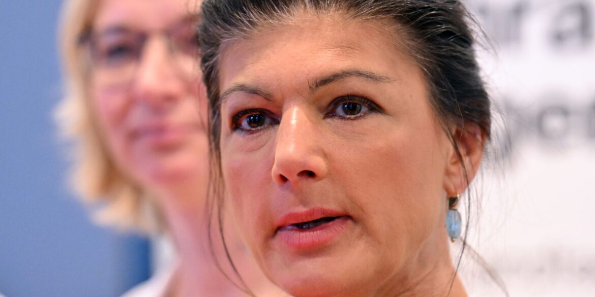 Parteigründerin Sahra Wagenknecht liegt mit dem BSW in Thüringen über Kreuz. (Archivfoto)