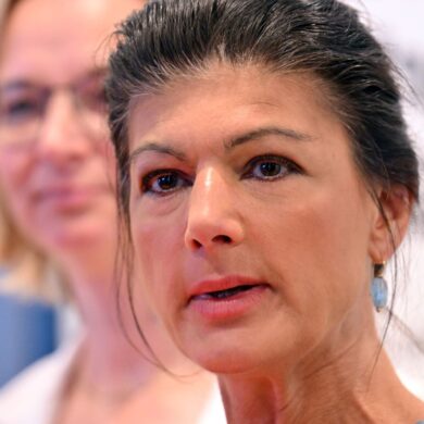Parteigründerin Sahra Wagenknecht liegt mit dem BSW in Thüringen über Kreuz. (Archivfoto)