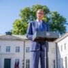 Das Bundeskabinett trifft sich im Schloss Neuhardenberg in Brandenburg.