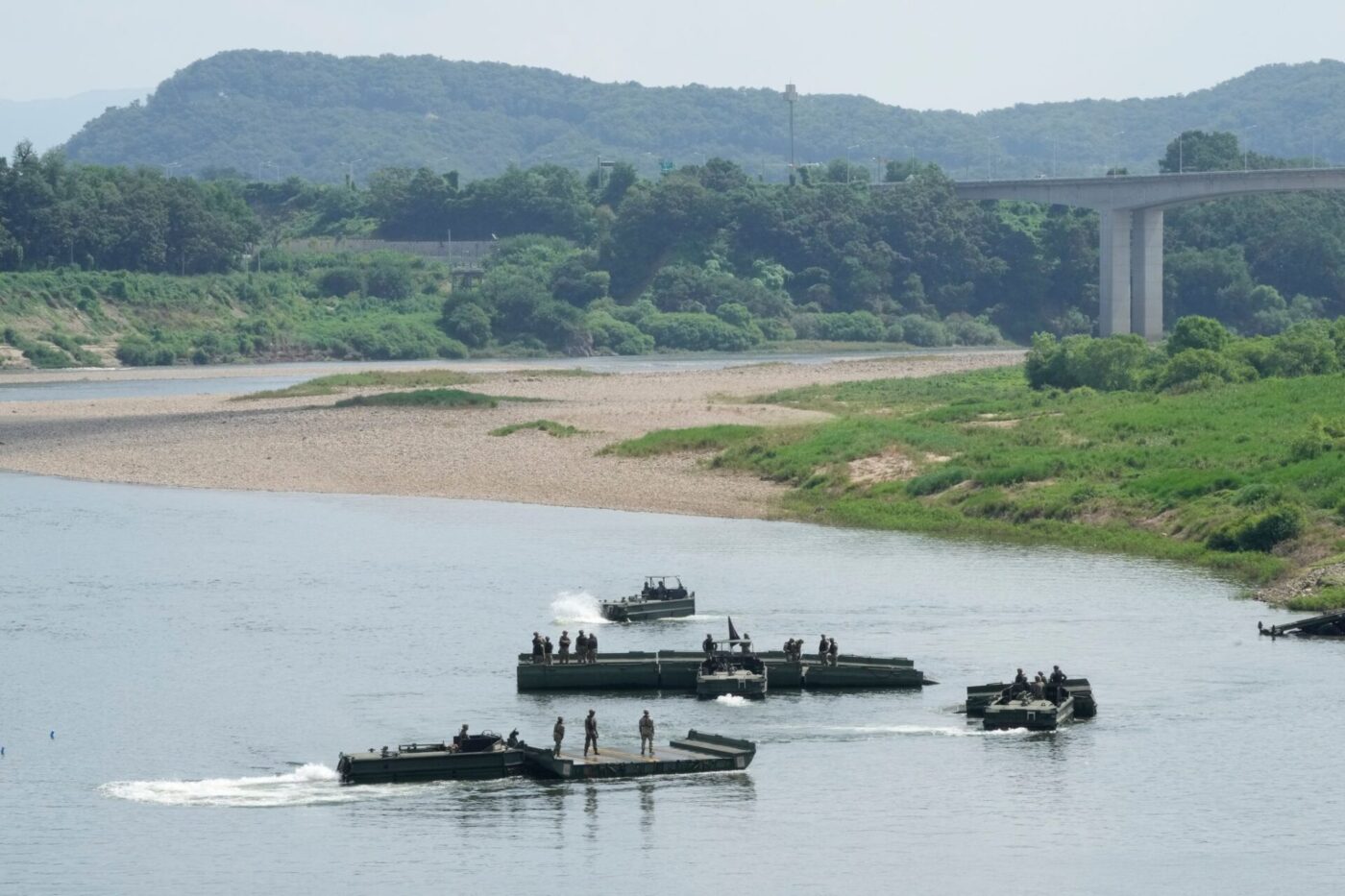 Streitkräfte beider Länder halten derzeit nahe der Grenze zu Nordkorea ihre jährliche Militärübung ab.