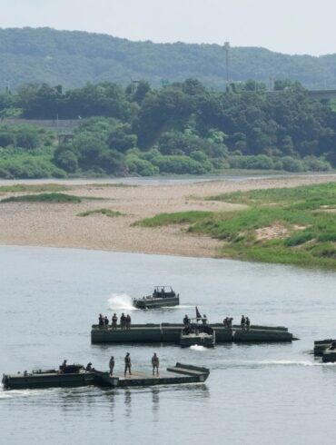 Streitkräfte beider Länder halten derzeit nahe der Grenze zu Nordkorea ihre jährliche Militärübung ab.