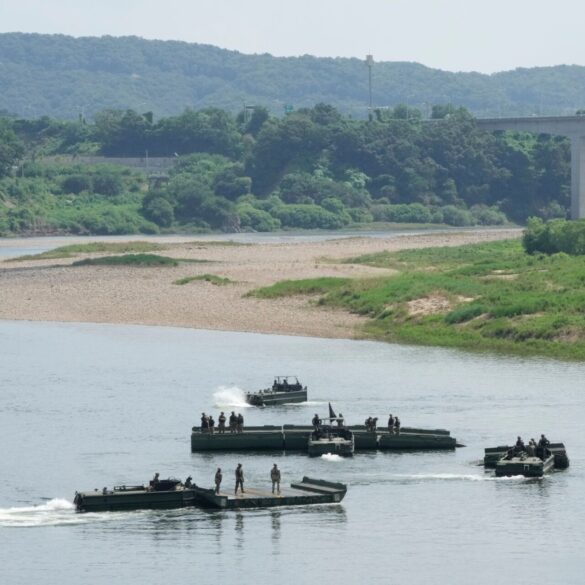 Streitkräfte beider Länder halten derzeit nahe der Grenze zu Nordkorea ihre jährliche Militärübung ab.