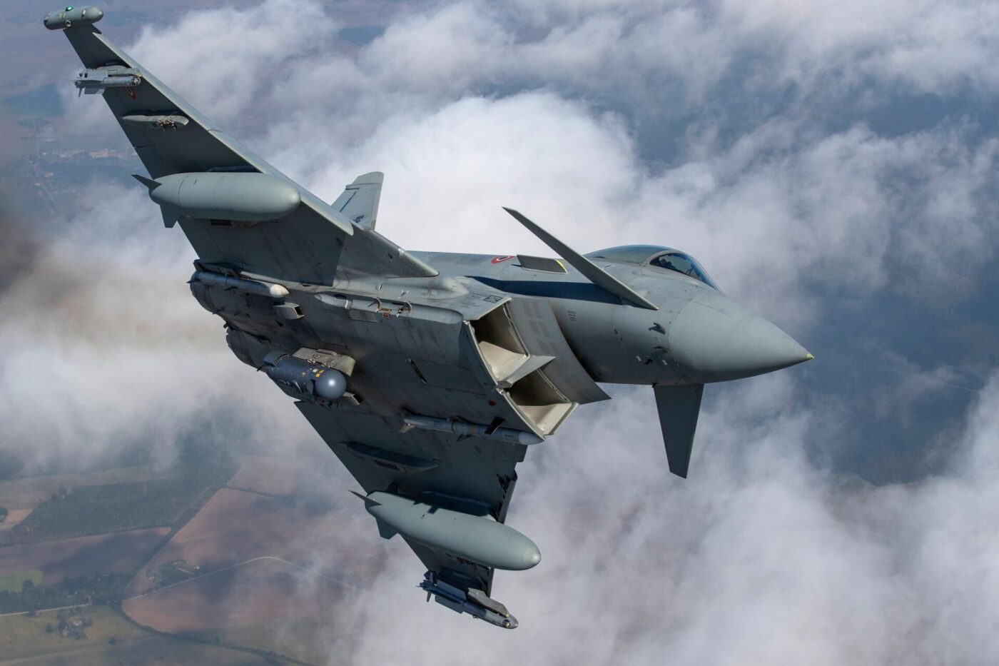Ein «Eurofighter Typhoon» der italienischen Luftwaffe holte die Drohne vom Himmel. (Archivbild)