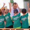 Klingbeil sprach mit Kindern in einem Berliner Sportcamp über seine Pläne.