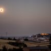 Burgos in Spanien während der totalen Sonnenfinsternis.