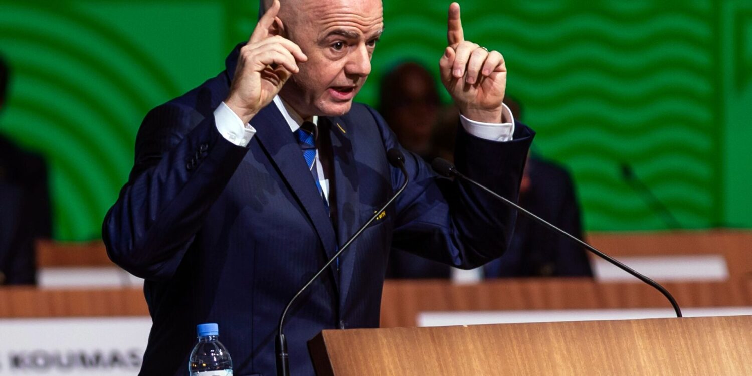 Gianni Infantino vor drei Jahren in Kigali: Da wurde er als FIFA-Boss wiedergewählt. (Archivbild)