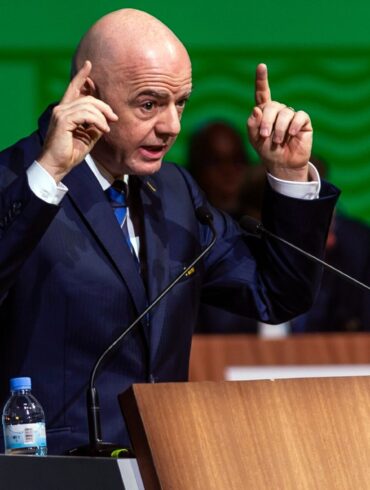 Gianni Infantino vor drei Jahren in Kigali: Da wurde er als FIFA-Boss wiedergewählt. (Archivbild)