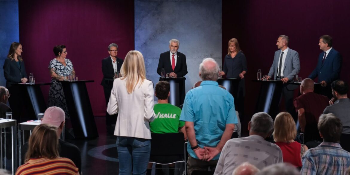 Die Spitzenkandidaten zur Landtagswahl in Sachsen-Anhalt stellten sich den Fragen aus dem Publikum.