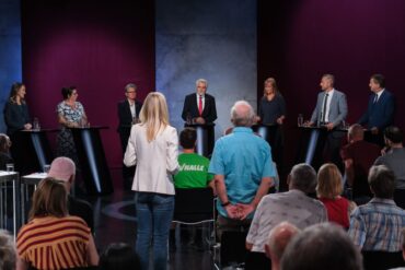 Die Spitzenkandidaten zur Landtagswahl in Sachsen-Anhalt stellten sich den Fragen aus dem Publikum.