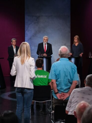 Die Spitzenkandidaten zur Landtagswahl in Sachsen-Anhalt stellten sich den Fragen aus dem Publikum.