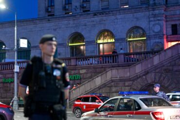 Mehrere Menschen kamen bei einer Explosion in Moskau ums Leben.