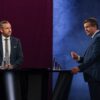 AfD-Spitzenkandidat Ulrich Siegmund und CDU-Spitzenkandidat Sven Schulze stehen sich noch bei mehreren Duellen gegenüber. (Archivbild)