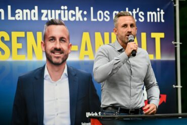 Andere Parteien haben eine Zusammenarbeit mit der AfD ausgeschlossen. Spitzenkandidat Ulrich Siegmund hat als Wahlziel «45 Prozent plus X» ausgegeben, um eine absolute Mehrheit für eine Alleinregierung zu erreichen. (Archivbild)