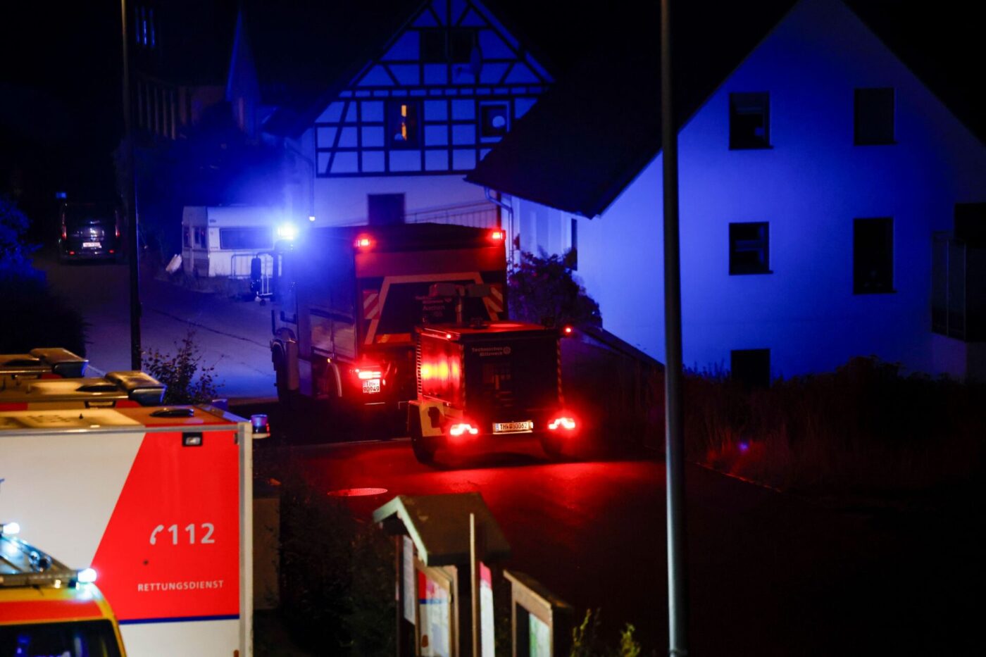 In Monschau-Kalterherberg mussten in der Nacht 30 Menschen ihre Häuser verlassen.