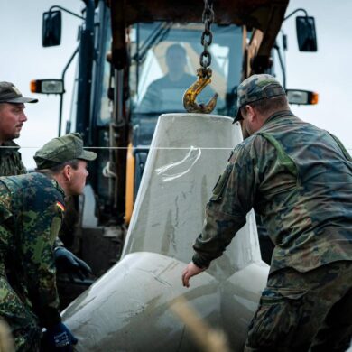 Die Bundeswehr hilft bei der Befestigung von Polens Ostgrenze. (Archivfoto)