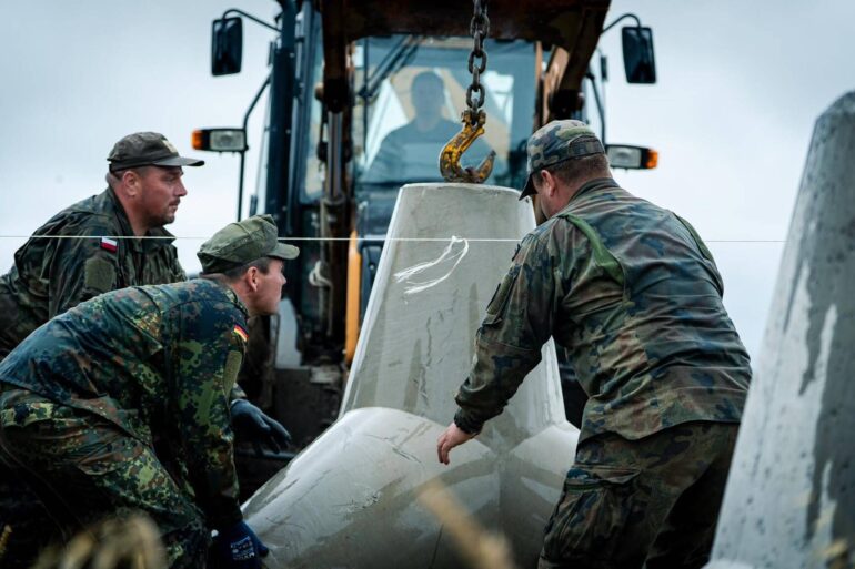 Die Bundeswehr hilft bei der Befestigung von Polens Ostgrenze. (Archivfoto)