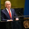 Rede vor lichten Reihen: Israels Ministerpräsident Netanjahu.