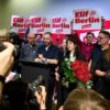 Die Berliner Linke will nach ihrem Wahlsieg eine rot-grün-rote Koalition schmieden.