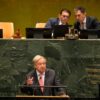 UN-Generalsekretär António Guterres bei seiner letzten großen Rede in einer Generaldebatte der UN-Vollversammlung in New York.