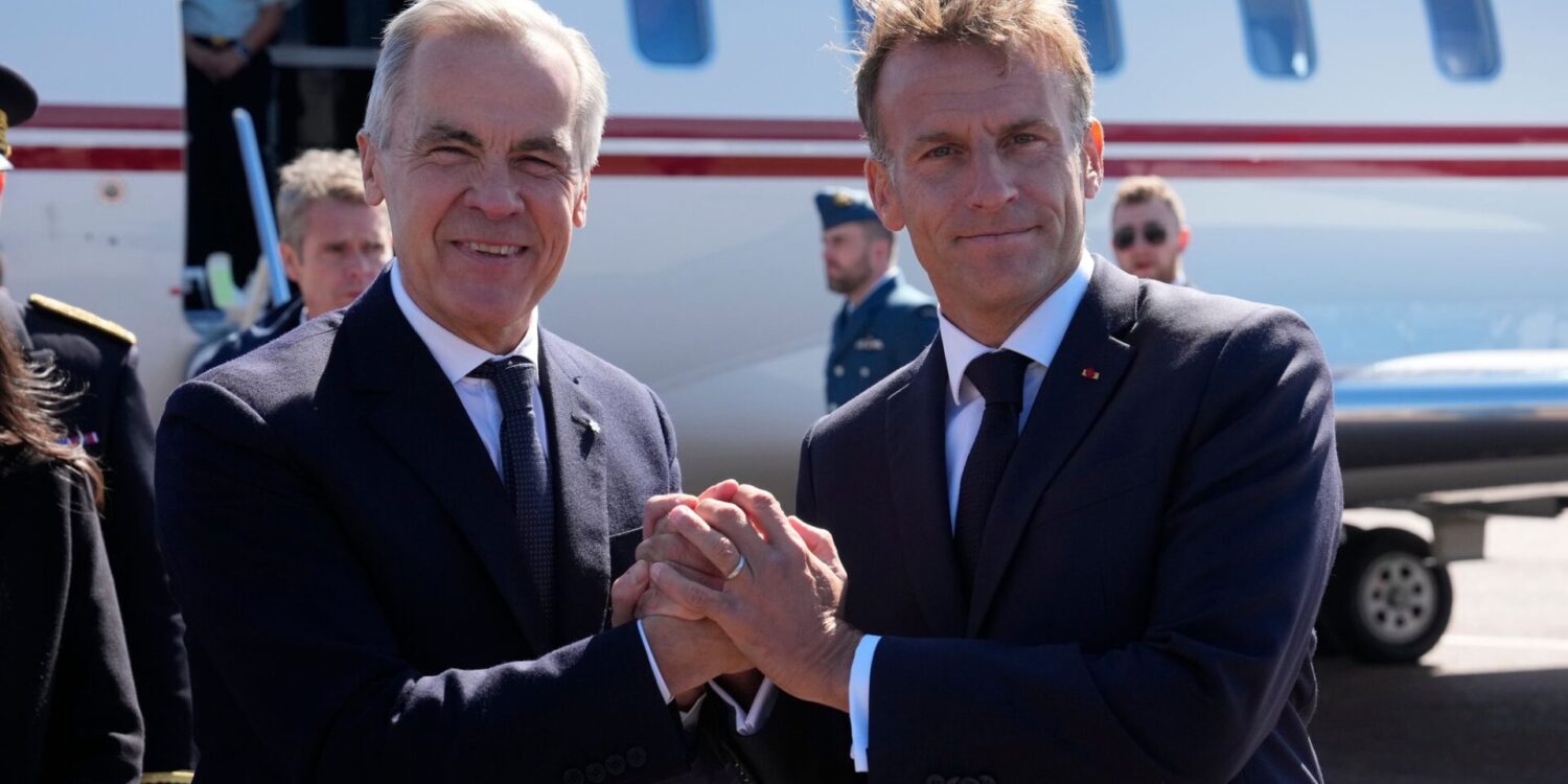 Carney und Macron wollen die Zusammenarbeit ihrer Länder intensivieren.