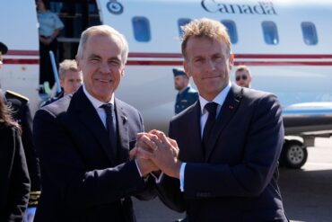 Carney und Macron wollen die Zusammenarbeit ihrer Länder intensivieren.
