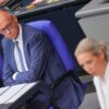 AfD-Chefin Alice Weidel sieht die schwarz-rote Koalition mit Kanzler Friedrich Merz am Ende. In der Generaldebatte im Bundestag in der vergangenen Woche kam es zum Schlagabtausch. (Archivbild)
