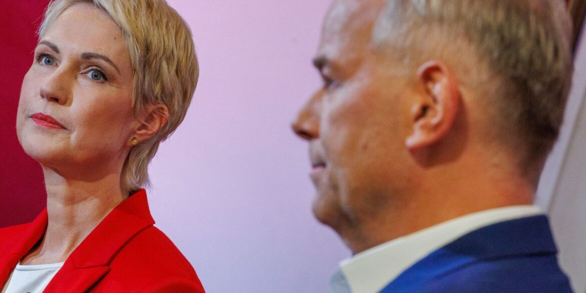 Die beiden großen Protagonisten des Wahlkampfs, Manuela Schwesig (SPD) und Leif-Erik Holm (AfD), standen sich in einem erbitterten TV-Duell vor wenigen Tagen bereits einmal gegenüber.