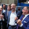 Die AfD-Chefs Alice Weidel (l) und Tino Chrupalla (r) feiern mit Spitzenkandidat Ulrich Siegmund den Erdrutschsieg der AfD in Sachsen-Anhalt.
