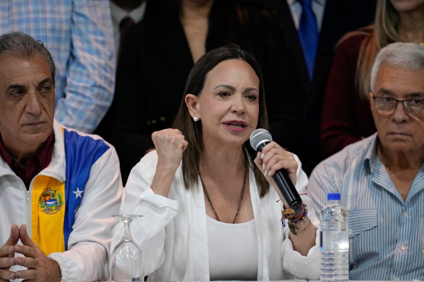 Venezuelas Oppositionsführerin Maria Corina Machado will möglichst bald in ihr Heimatland zurückkehren. (Archivbild)