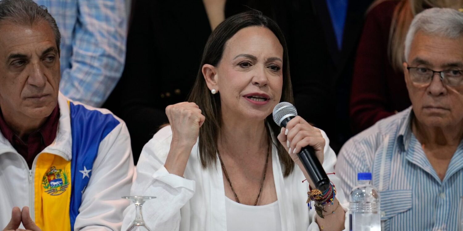 Venezuelas Oppositionsführerin Maria Corina Machado will möglichst bald in ihr Heimatland zurückkehren. (Archivbild)
