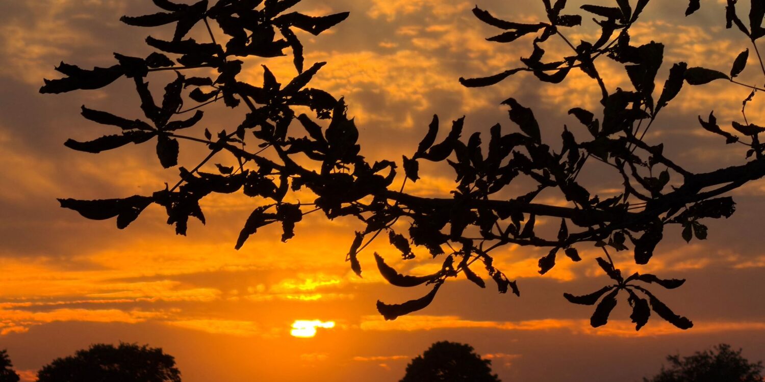 Sonnenuntergang Ende September